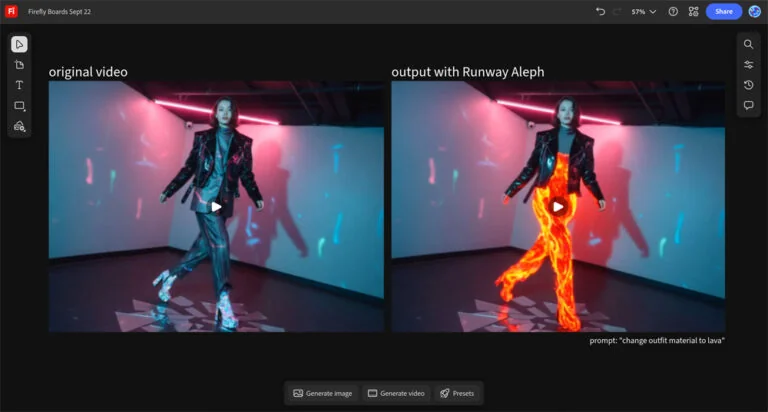 Visual for this record: Runway's Aleph edits existing footage, not blank prompts