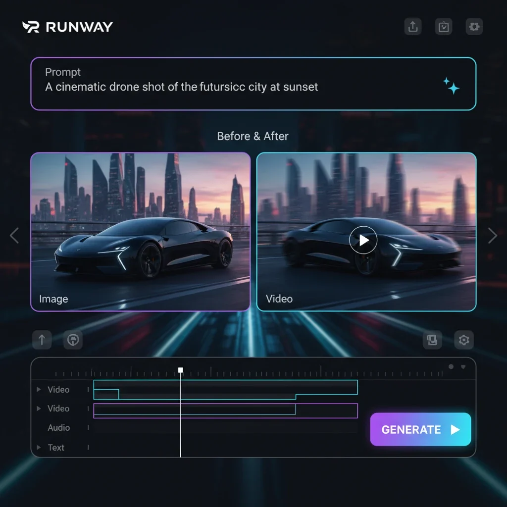 Visual for this record: Runway retired its roto tools for a prompt-based editor